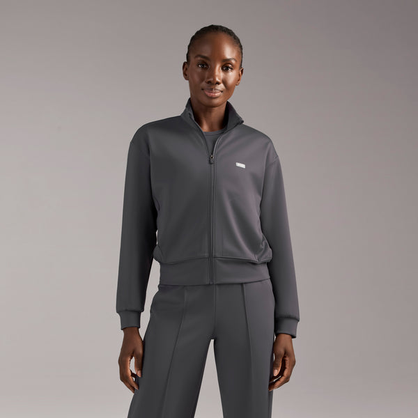 women's Charcoal Labelle FORMx Bomber -  Scrub Jacket™