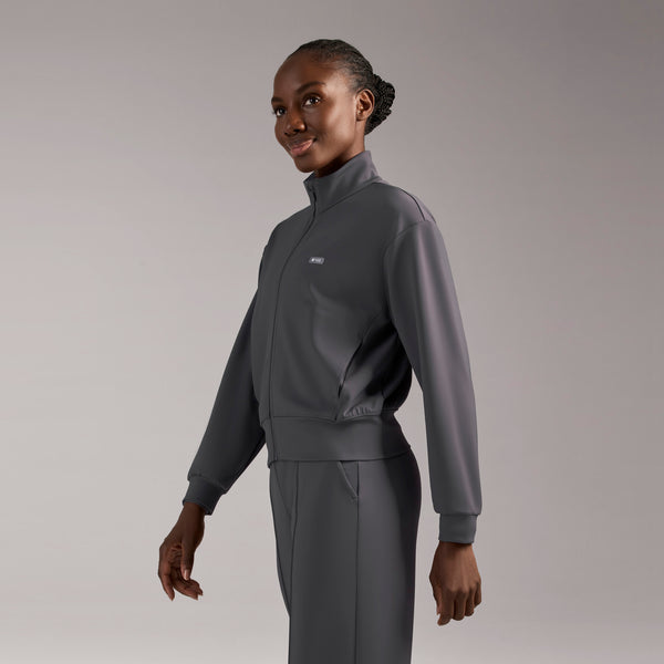 women's Charcoal Labelle FORMx Bomber -  Scrub Jacket™