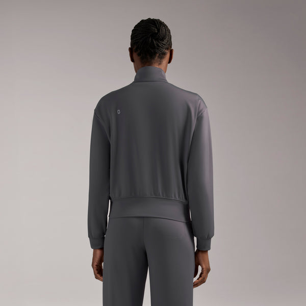 women's Charcoal Labelle FORMx Bomber -  Scrub Jacket™