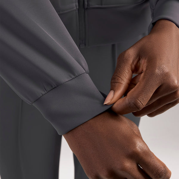 women's Charcoal Labelle FORMx Bomber -  Scrub Jacket™