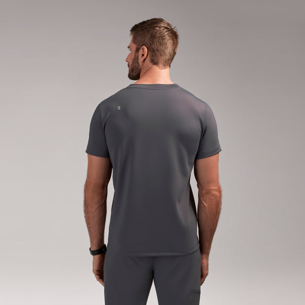 men's Charcoal Logan FORMx Slim V-Neck - Scrub Top™