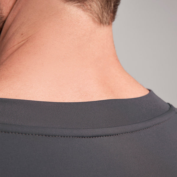 men's Charcoal Logan FORMx Slim V-Neck - Scrub Top™