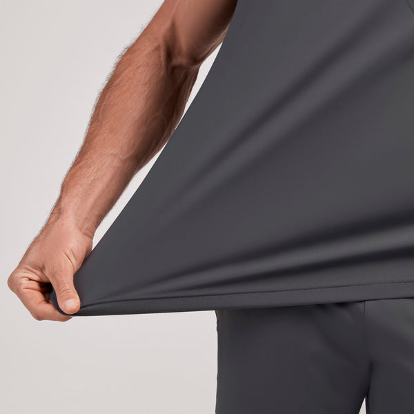 men's Charcoal Logan FORMx Slim V-Neck - Scrub Top™