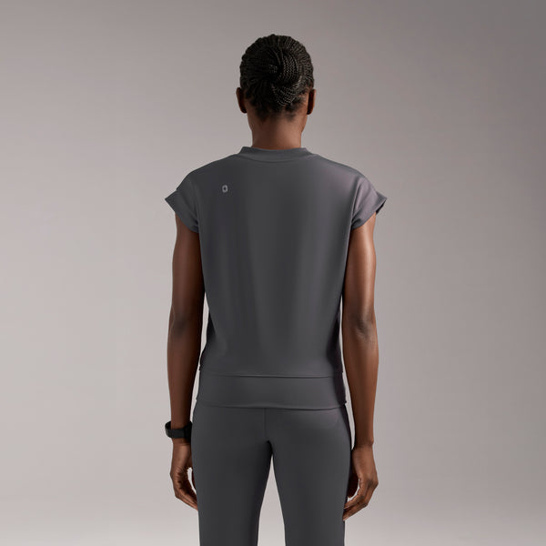 women's Charcoal Mira FORMx V-Neck - Scrub Top™