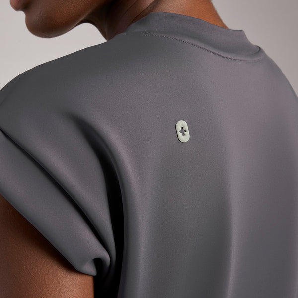 women's Charcoal Mira FORMx V-Neck - Scrub Top™