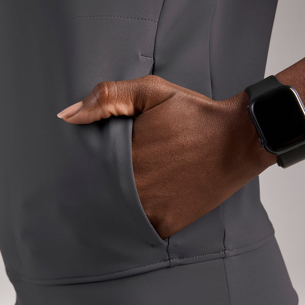 women's Charcoal Mira FORMx V-Neck - Scrub Top™