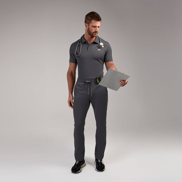 men's Charcoal Rocco FORMx™ Polo - Scrub Top