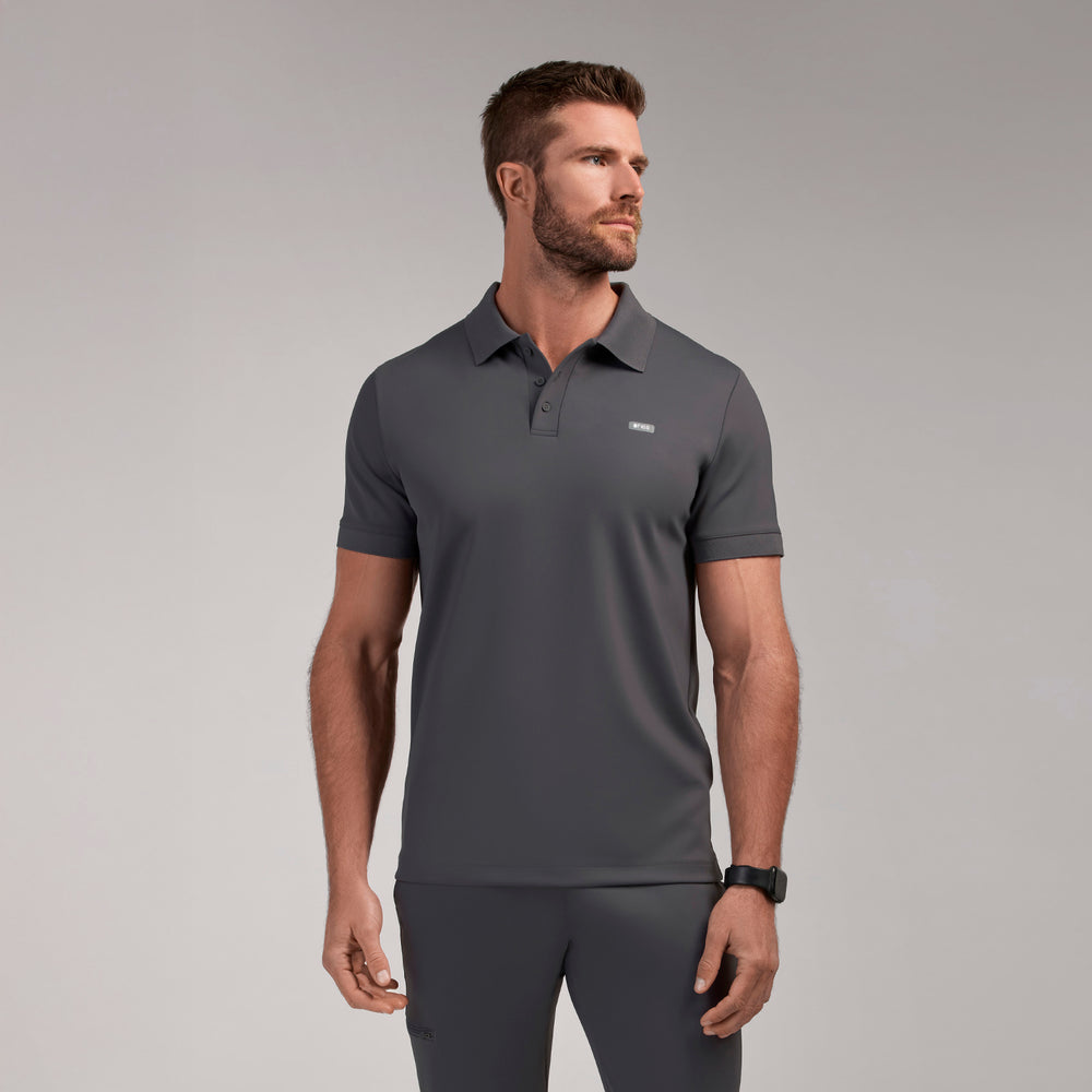 men's Charcoal Rocco FORMx™ Polo - Scrub Top