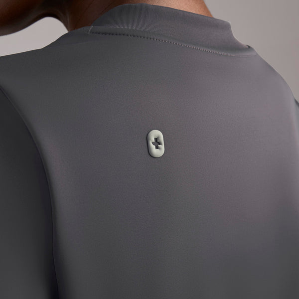 women's Charcoal Sona FORMx Slim V-Neck - Scrub Top™