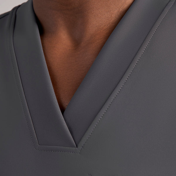 women's Charcoal Sona FORMx Slim V-Neck - Scrub Top™