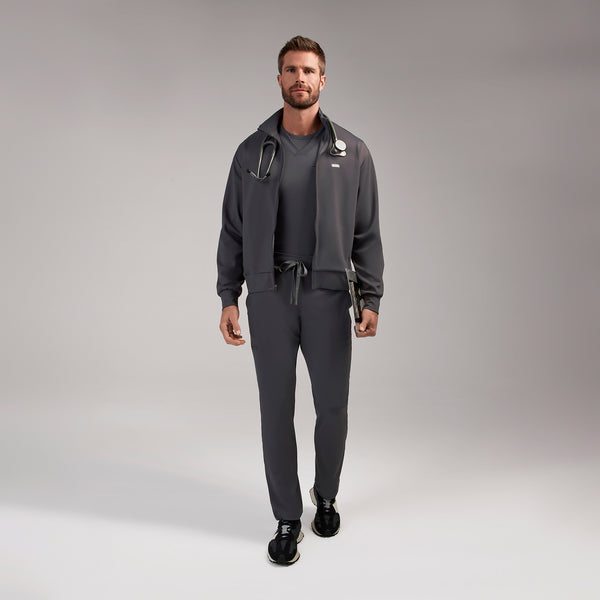 men's Charcoal Varzo FORMx Relaxed -  Scrub Jacket™
