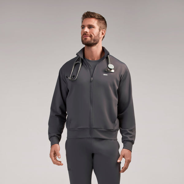 men's Charcoal Varzo FORMx Relaxed -  Scrub Jacket™