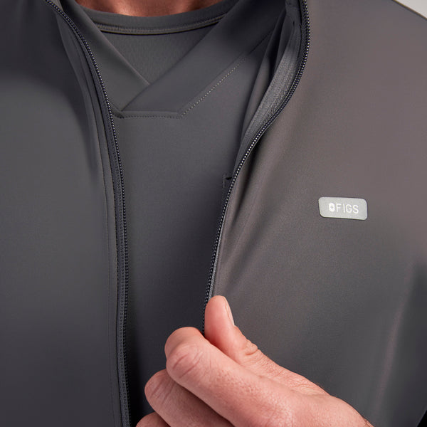 men's Charcoal Varzo FORMx Relaxed -  Scrub Jacket™