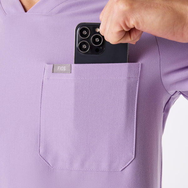 men's Lavender Dew Chisec - Three-Pocket Scrub Top™