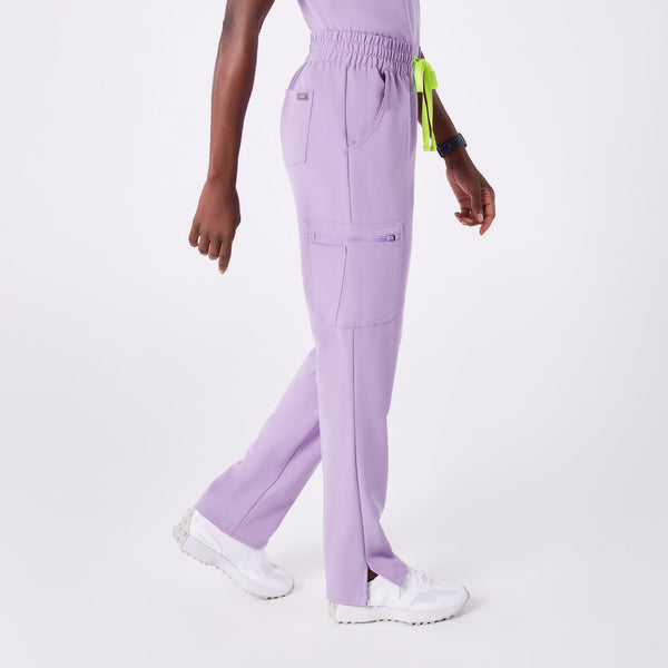 women's Lavender Dew High Waisted Dowa - Scrub Pants