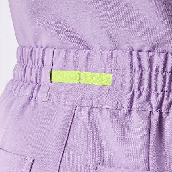 women's Lavender Dew High Waisted Dowa - Scrub Pants