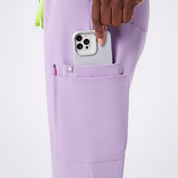 women's Lavender Dew High Waisted Dowa - Scrub Pants