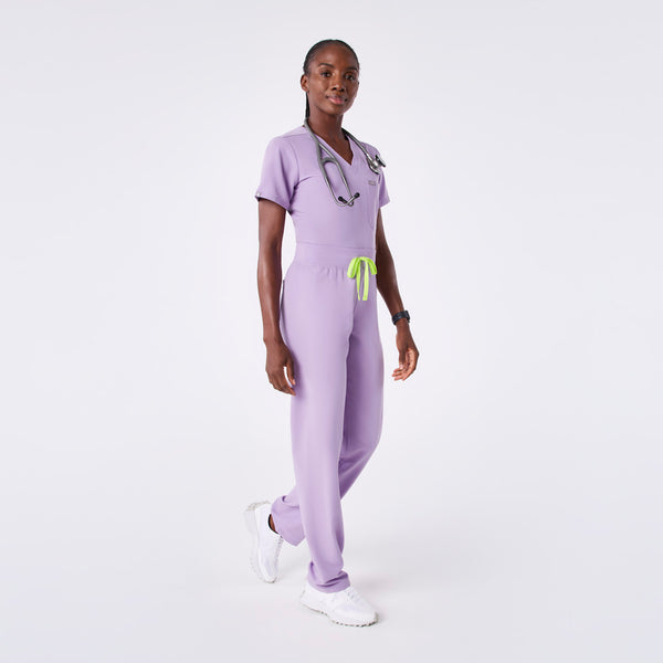women's Lavender Dew High Waisted Livingston - Basic Scrub Pant™