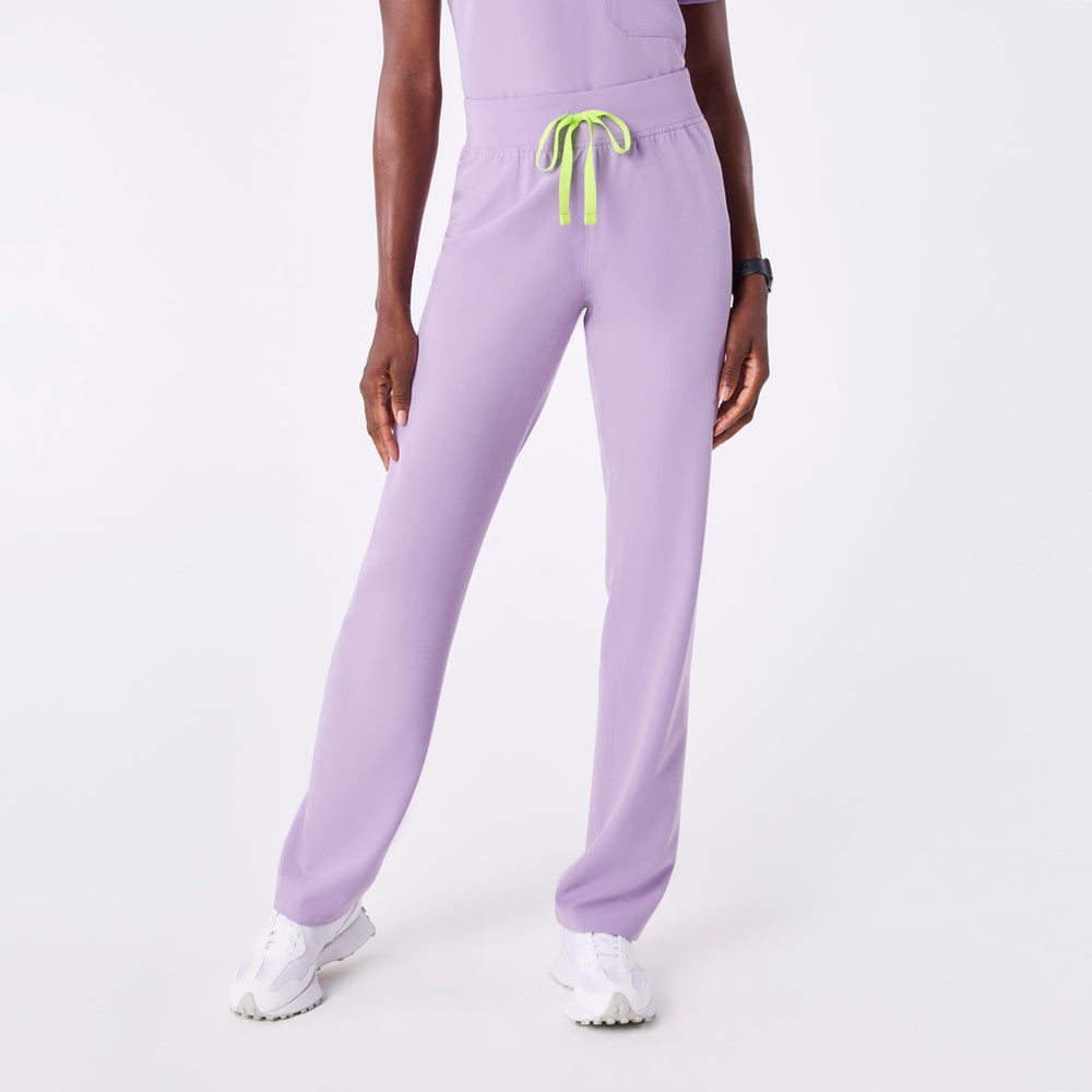 women's Lavender Dew High Waisted Livingston - Tall Basic Scrub Pant™