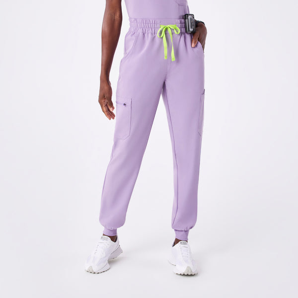 women's Lavender Dew High Waisted Uman Relaxed - Tall Jogger Scrub Pant