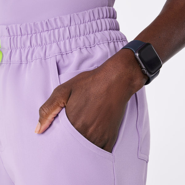 women's Lavender Dew High Waisted Uman Relaxed - Tall Jogger Scrub Pant