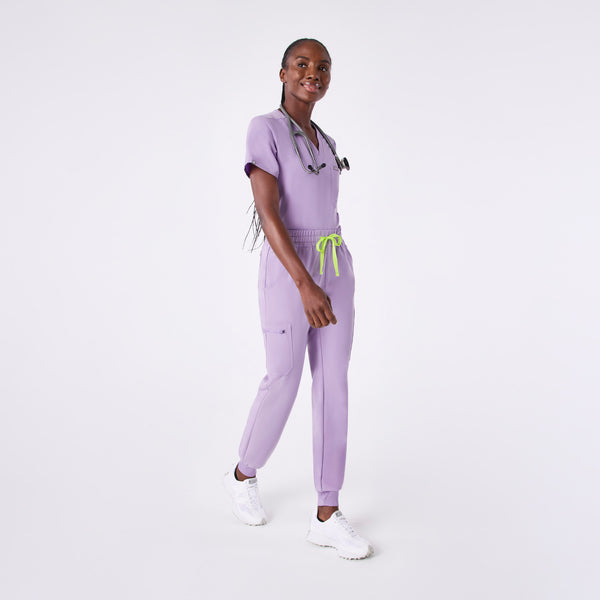women's Lavender Dew Uman Relaxed - Tall Jogger Scrub Pant