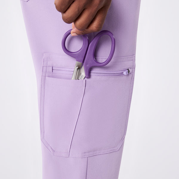 women's Lavender Dew Uman Relaxed - Petite Jogger Scrub Pant