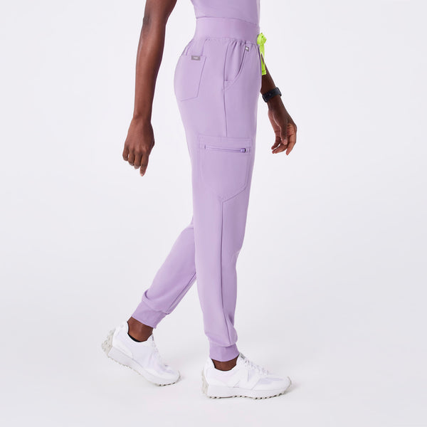 women's Lavender Dew High Waisted Zamora - Jogger Scrub Pant™