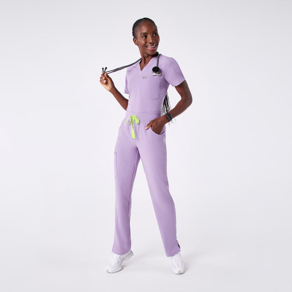 women's Lavender Dew Kade - Petite Cargo Scrub Pant™
