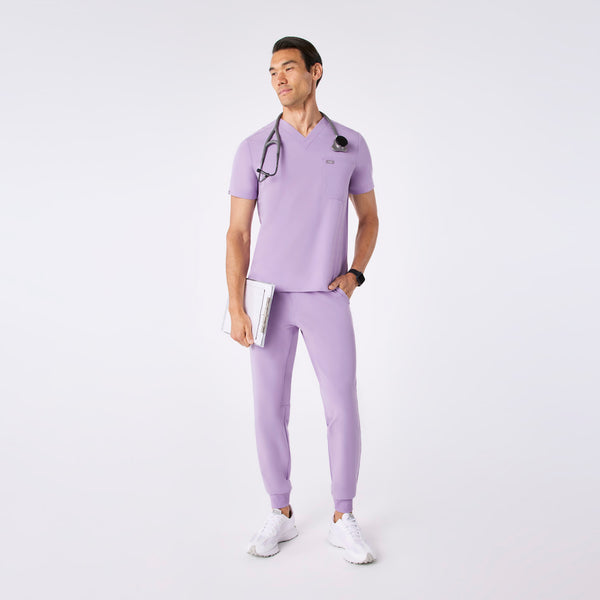men's Lavender Dew Leon - Three-Pocket Scrub Top™