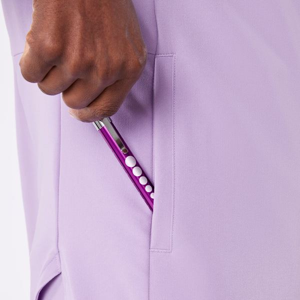 women's Lavender Dew Montex - Mock Neck Scrub Top