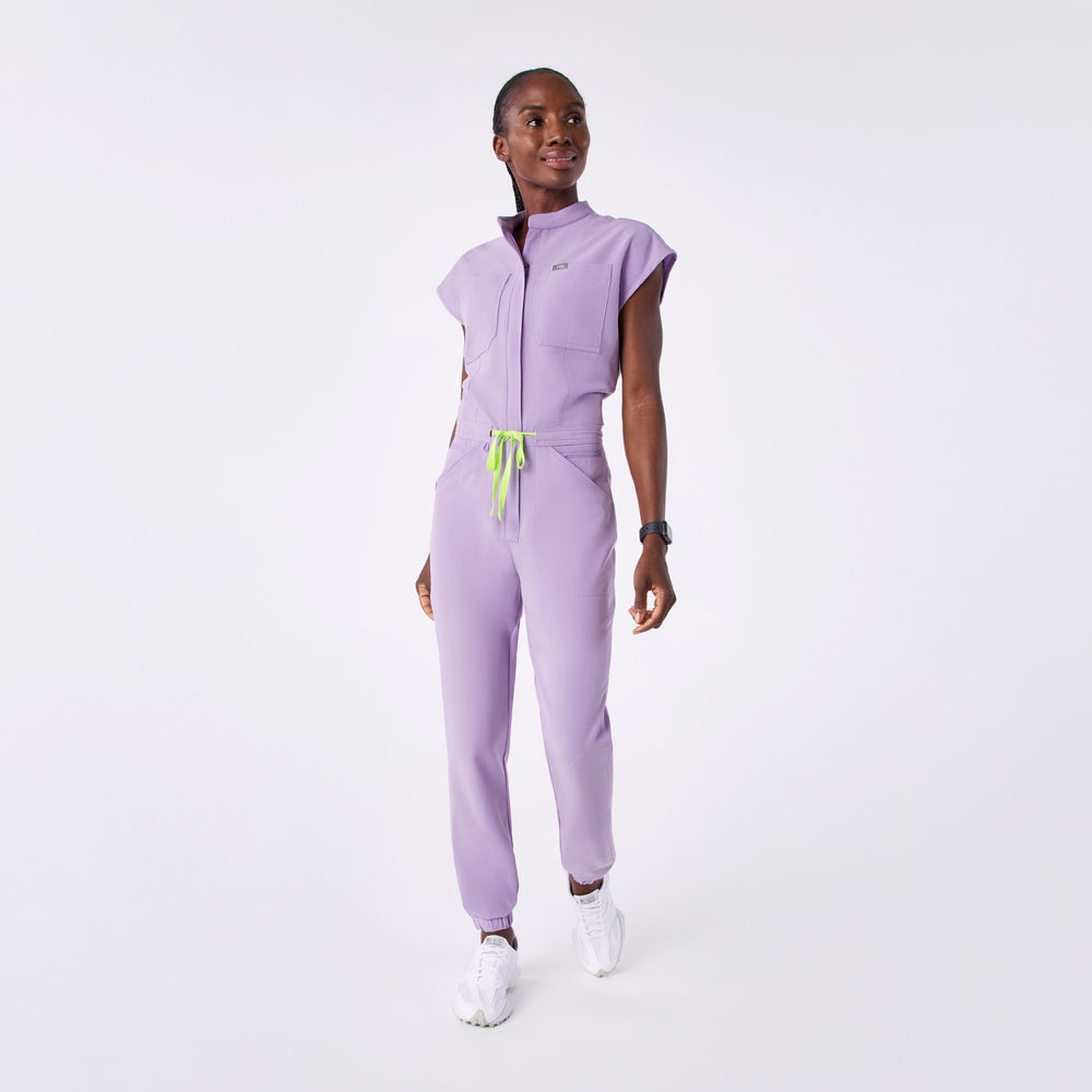 women's Lavender Dew Rafaela Cargo Jogger - ScrubJumpsuit™