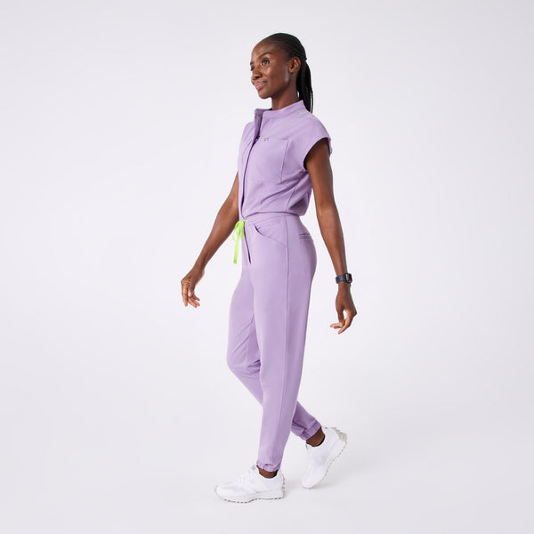 women's Lavender Dew Rafaela Cargo Jogger - ScrubJumpsuit™