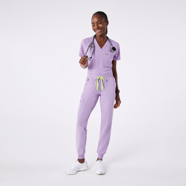 women's Lavender Dew Zamora - Petite Jogger Scrub Pant™