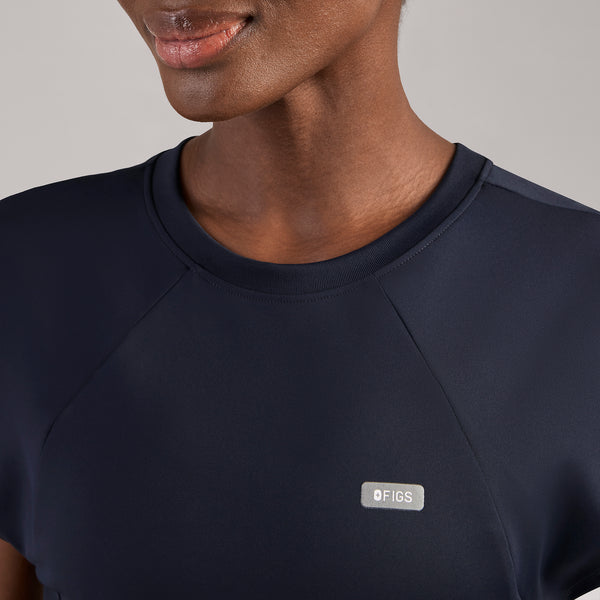 women's Navy Alice FORMx™ Slim Crewneck - Scrub Top