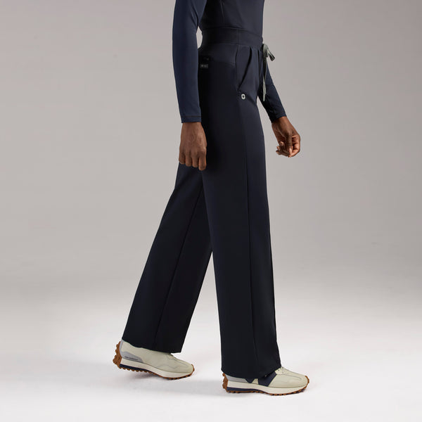 women's Navy High Waisted Piedra FORMx™ Straight Leg - Tall Scrub Pant
