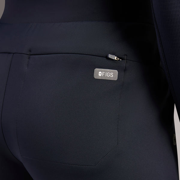 women's Navy High Waisted Piedra FORMx™ Straight Leg - Scrub Pant