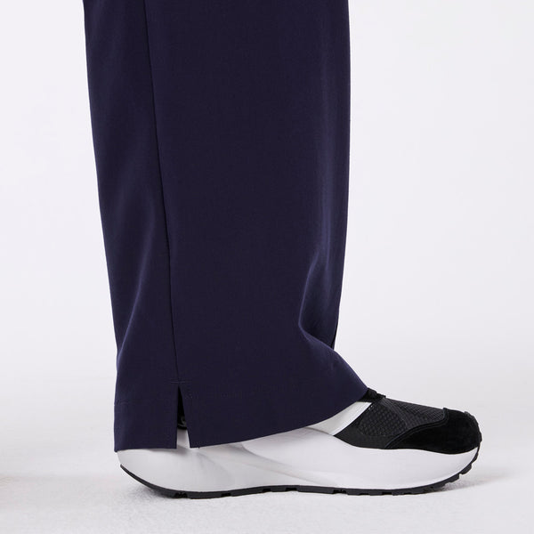 women's Navy Ultra High Rise Shelby Wide Leg - Scrub Pant