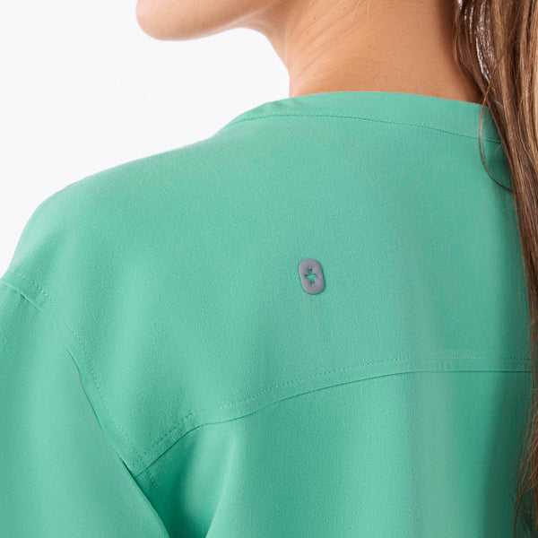 women's Surgical Green Cabral Relaxed Crewneck - Scrub Top