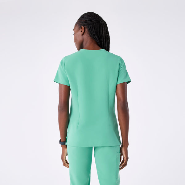 women's Surgical Green Casma - Three-Pocket Scrub Top™