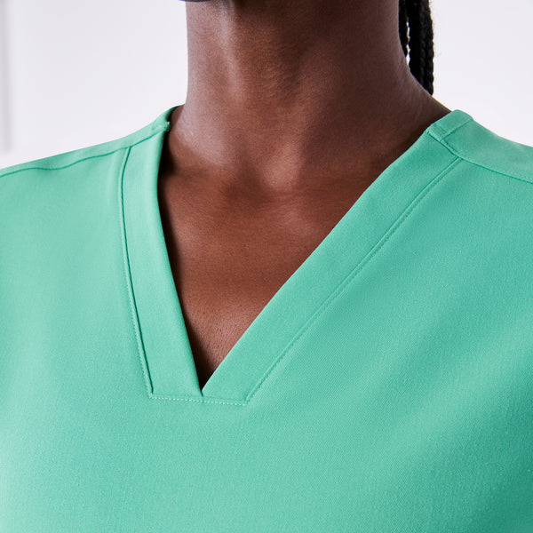 women's Surgical Green Casma - Three-Pocket Scrub Top™