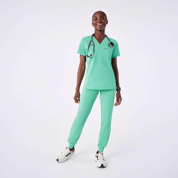 women's Surgical Green Catarina - One-Pocket Scrub Top™