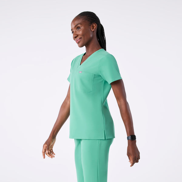 women's Surgical Green Catarina - One-Pocket Scrub Top™