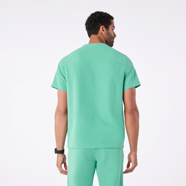 men's Surgical Green Corfield - Henley Scrub Top