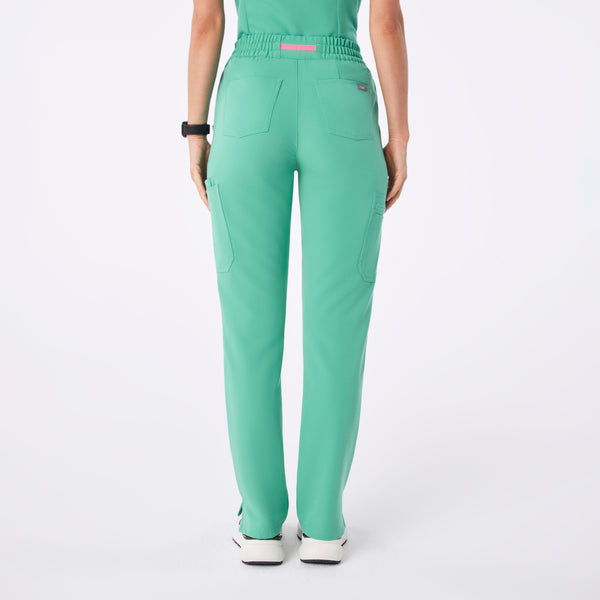 women's Surgical Green High Waisted Dowa - Petite Scrub Pants