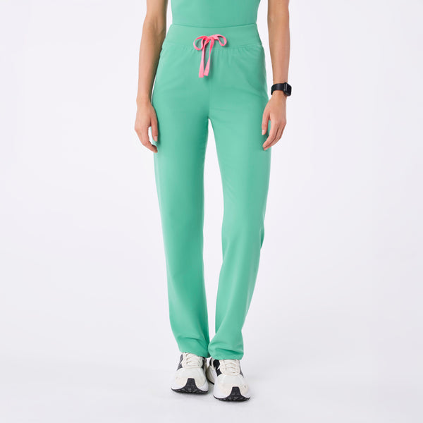 women's Surgical Green High Waisted Livingston - Basic Scrub Pant™