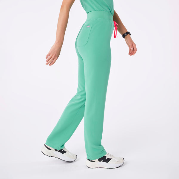 women's Surgical Green High Waisted Livingston - Tall Basic Scrub Pant™