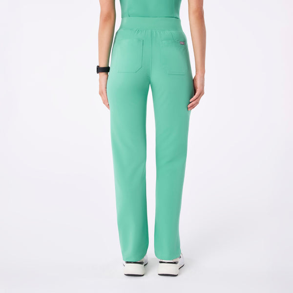 women's Surgical Green High Waisted Livingston - Basic Scrub Pant™