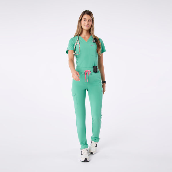 women's Surgical Green High Waisted Yola - Skinny Scrub Pant™