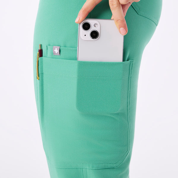 women's Surgical Green High Waisted Yola - Skinny Scrub Pant™